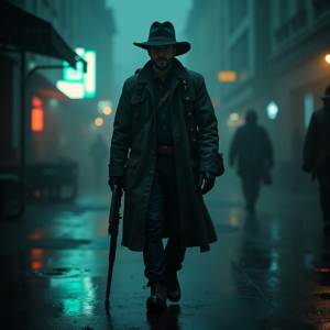 Movie Scenes — Lone Traveler In A Weathered Long Cinematic #0187 (Firefly)