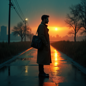 Movie Scenes — Lone Traveler In A Weathered Long Cinematic #0261 (Ideogram)