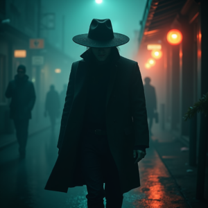 Movie Scenes — Mysterious Figure Beneath A Wide-brimmed Hat Cinematic #0015 (FLUX)