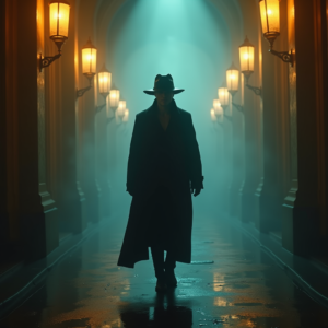 Movie Scenes — Mysterious Figure Beneath A Wide-brimmed Hat Cinematic #0087 (FLUX)