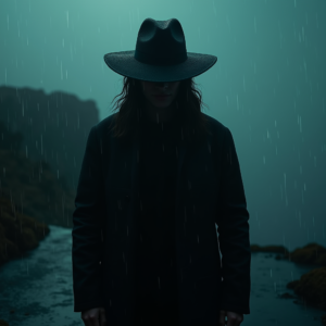 Movie Scenes — Mysterious Figure Beneath A Wide-brimmed Hat Cinematic #0129 (Ideogram)