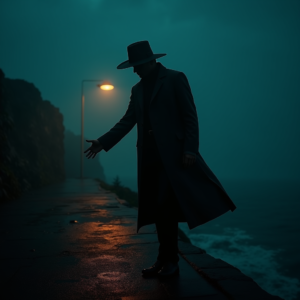Movie Scenes — Mysterious Figure Beneath A Wide-brimmed Hat Cinematic #0135 (FLUX)