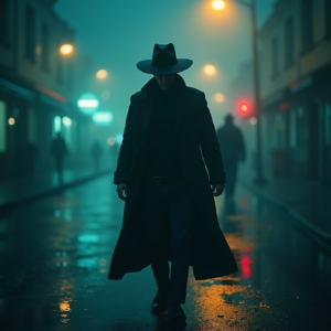 Movie Scenes — Mysterious Figure Beneath A Wide-brimmed Hat Cinematic #0159 (FLUX)