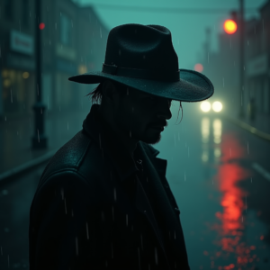 Movie Scenes — Mysterious Figure Beneath A Wide-brimmed Hat Cinematic #0165 (Ideogram)