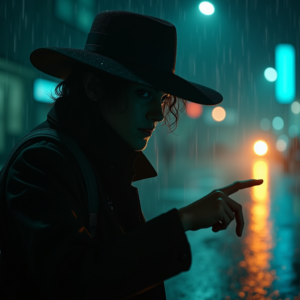 Movie Scenes — Mysterious Figure Beneath A Wide-brimmed Hat Cinematic #0171 (FLUX)