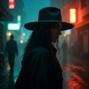 Movie Scenes — Mysterious Figure Beneath A Wide-brimmed Hat Cinematic #0239 (Seedream)