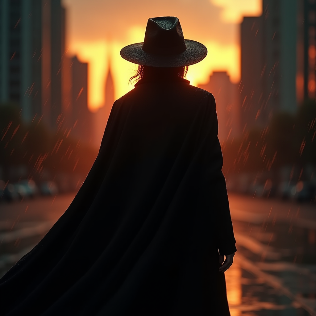 Movie Scenes — Mysterious Figure Beneath A Wide-brimmed Hat Cinematic #0275 (Seedream)