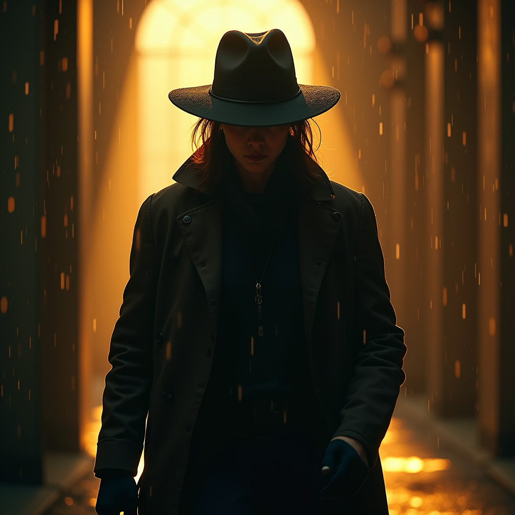 Movie Scenes — Mysterious Figure Beneath A Wide-brimmed Hat Cinematic #0287 (Seedream)