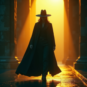 Movie Scenes — Mysterious Figure Beneath A Wide-brimmed Hat Cinematic #0311 (Seedream)