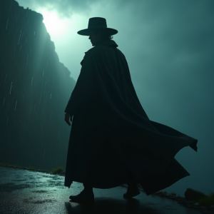 Movie Scenes — Mysterious Figure Beneath A Wide-brimmed Hat Cinematic #0347 (Seedream)