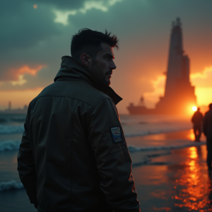 Movie Scenes — Pilot In A Weathered Flight Jacket Cinematic #0042 (ChatGPT)