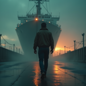 Movie Scenes — Pilot In A Weathered Flight Jacket Cinematic #0054 (ChatGPT)