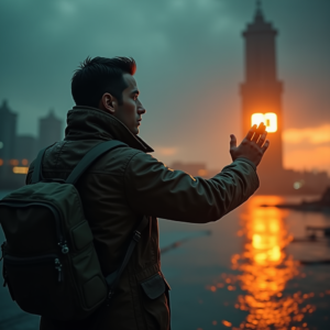 Movie Scenes — Pilot In A Weathered Flight Jacket Cinematic #0066 (ChatGPT)