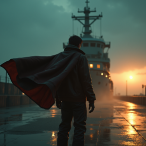 Movie Scenes — Pilot In A Weathered Flight Jacket Cinematic #0072 (Dreamina)