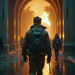Movie Scenes — Pilot In A Weathered Flight Jacket Cinematic #0078 (ChatGPT)
