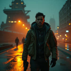 Movie Scenes — Pilot In A Weathered Flight Jacket Cinematic #0084 (Dreamina)