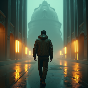 Movie Scenes — Pilot In A Weathered Flight Jacket Cinematic #0090 (ChatGPT)