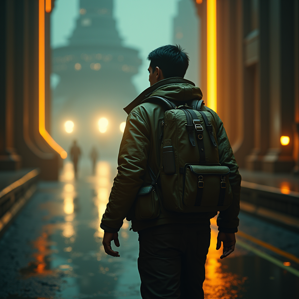 Movie Scenes — Pilot In A Weathered Flight Jacket Cinematic #0102 (ChatGPT)