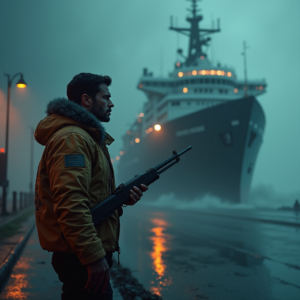 Movie Scenes — Pilot In A Weathered Flight Jacket Cinematic #0120 (Dreamina)