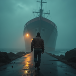 Movie Scenes — Pilot In A Weathered Flight Jacket Cinematic #0126 (ChatGPT)