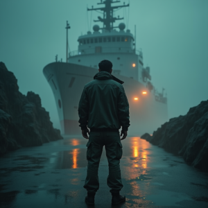 Movie Scenes — Pilot In A Weathered Flight Jacket Cinematic #0132 (Dreamina)