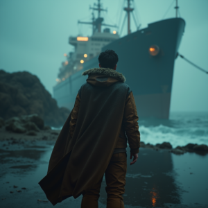 Movie Scenes — Pilot In A Weathered Flight Jacket Cinematic #0144 (Dreamina)