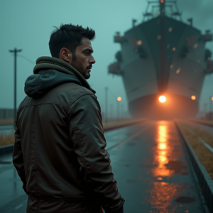 Movie Scenes — Pilot In A Weathered Flight Jacket Cinematic #0150 (ChatGPT)
