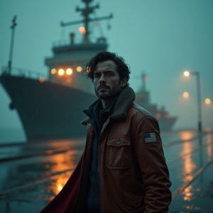 Movie Scenes — Pilot In A Weathered Flight Jacket Cinematic #0180 (Dreamina)