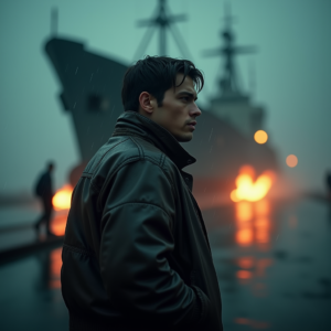 Movie Scenes — Pilot In A Weathered Flight Jacket Cinematic #0186 (ChatGPT)