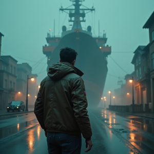 Movie Scenes — Pilot In A Weathered Flight Jacket Cinematic #0198 (ChatGPT)