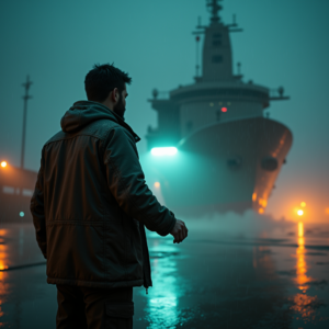 Movie Scenes — Pilot In A Weathered Flight Jacket Cinematic #0210 (ChatGPT)