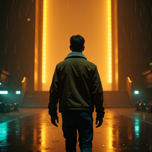 Movie Scenes — Pilot In A Weathered Flight Jacket Cinematic #0302 (Stable Diffusion)
