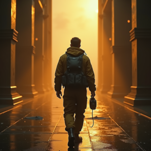 Movie Scenes — Pilot In A Weathered Flight Jacket Cinematic #0308 (Recraft)