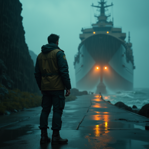 Movie Scenes — Pilot In A Weathered Flight Jacket Cinematic #0338 (Stable Diffusion)