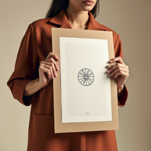 Packaging — Clean Line-art Icon Printed On A Commercial Design #0003 (Gemini)