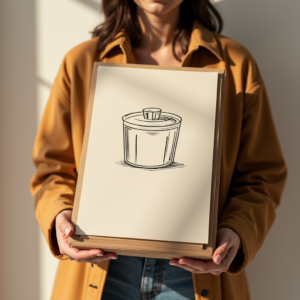 Packaging — Clean Line-art Icon Printed On A Commercial Design #0027 (Gemini)