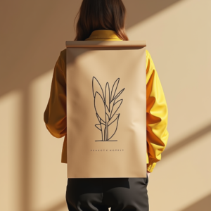 Packaging — Clean Line-art Icon Printed On A Commercial Design #0033 (Seedream)