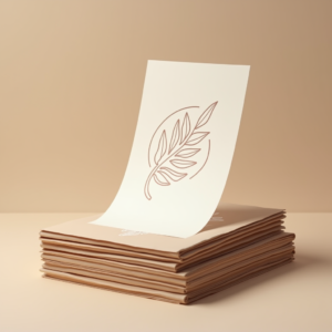 Packaging — Clean Line-art Icon Printed On A Commercial Design #0099 (Gemini)