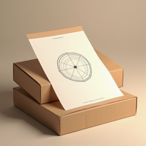 Packaging — Clean Line-art Icon Printed On A Commercial Design #0171 (Gemini)