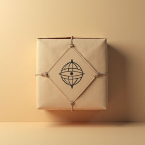 Packaging — Clean Line-art Icon Printed On A Commercial Design #0201 (Seedream)