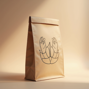 Packaging — Clean Line-art Icon Printed On A Commercial Design #0321 (Seedream)