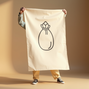Packaging — Clean Line-art Icon Printed On A Commercial Design #0333 (Seedream)