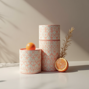 Packaging — Duotone Illustrated Design Wrapped Around A Commercial Design #0209 (Firefly)