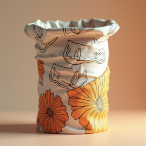 Packaging — Duotone Illustrated Design Wrapped Around A Commercial Design #0287 (Midjourney)
