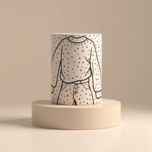 Packaging — Duotone Illustrated Design Wrapped Around A Commercial Design #0311 (Midjourney)