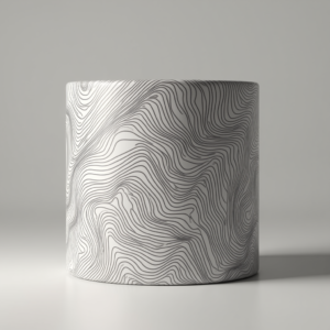 Packaging — Duotone Illustrated Design Wrapped Around A Commercial Design #0347 (Midjourney)