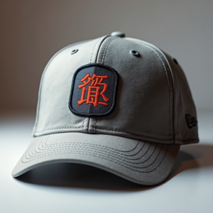 Packaging — Embroidered-style Emblem Mockup On A Structured Commercial Design #0004 (ChatGPT)