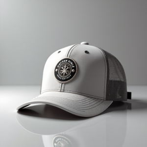 Packaging — Embroidered-style Emblem Mockup On A Structured Commercial Design #0058 (Dreamina)
