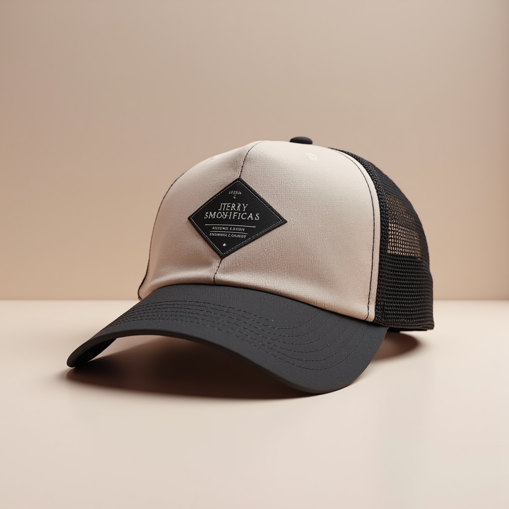 Packaging — Embroidered-style Emblem Mockup On A Structured Commercial Design #0148 (ChatGPT)