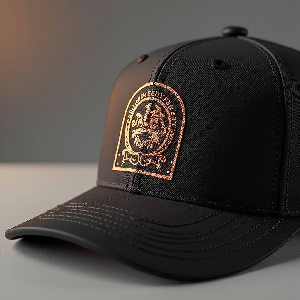 Packaging — Embroidered-style Emblem Mockup On A Structured Commercial Design #0202 (Dreamina)